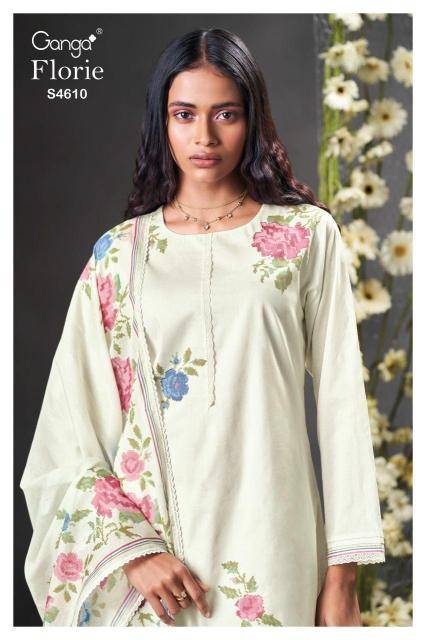 Ganga florie 4610 Dress fabric suppliers in Delhi